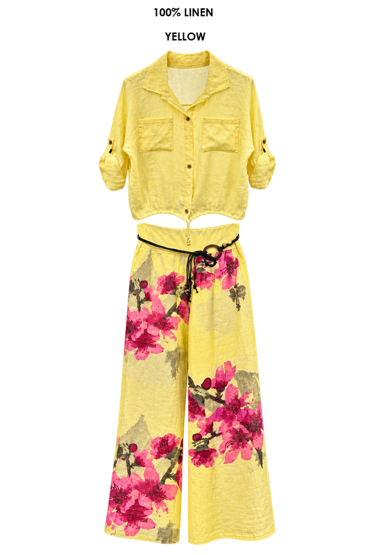 LOIS LINEN PANTS SET