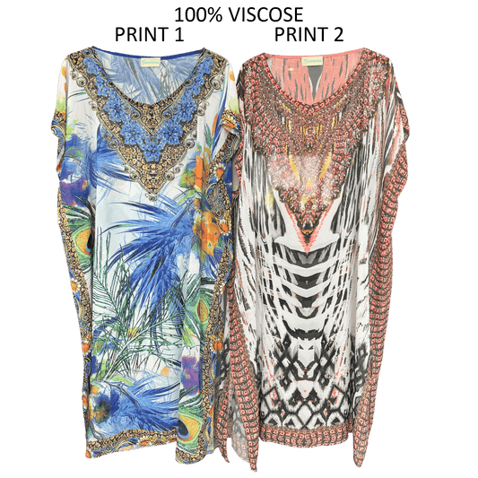 TALOOSHKA GEORGETTE PRINTED KAFTAN