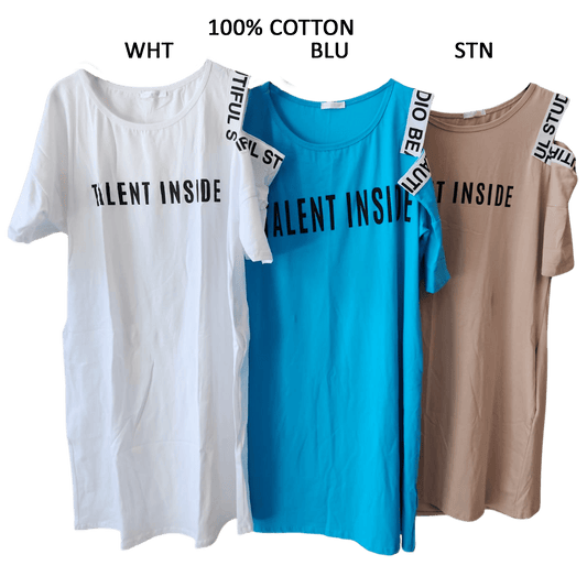 COTTON KNIT TALENT DRESS