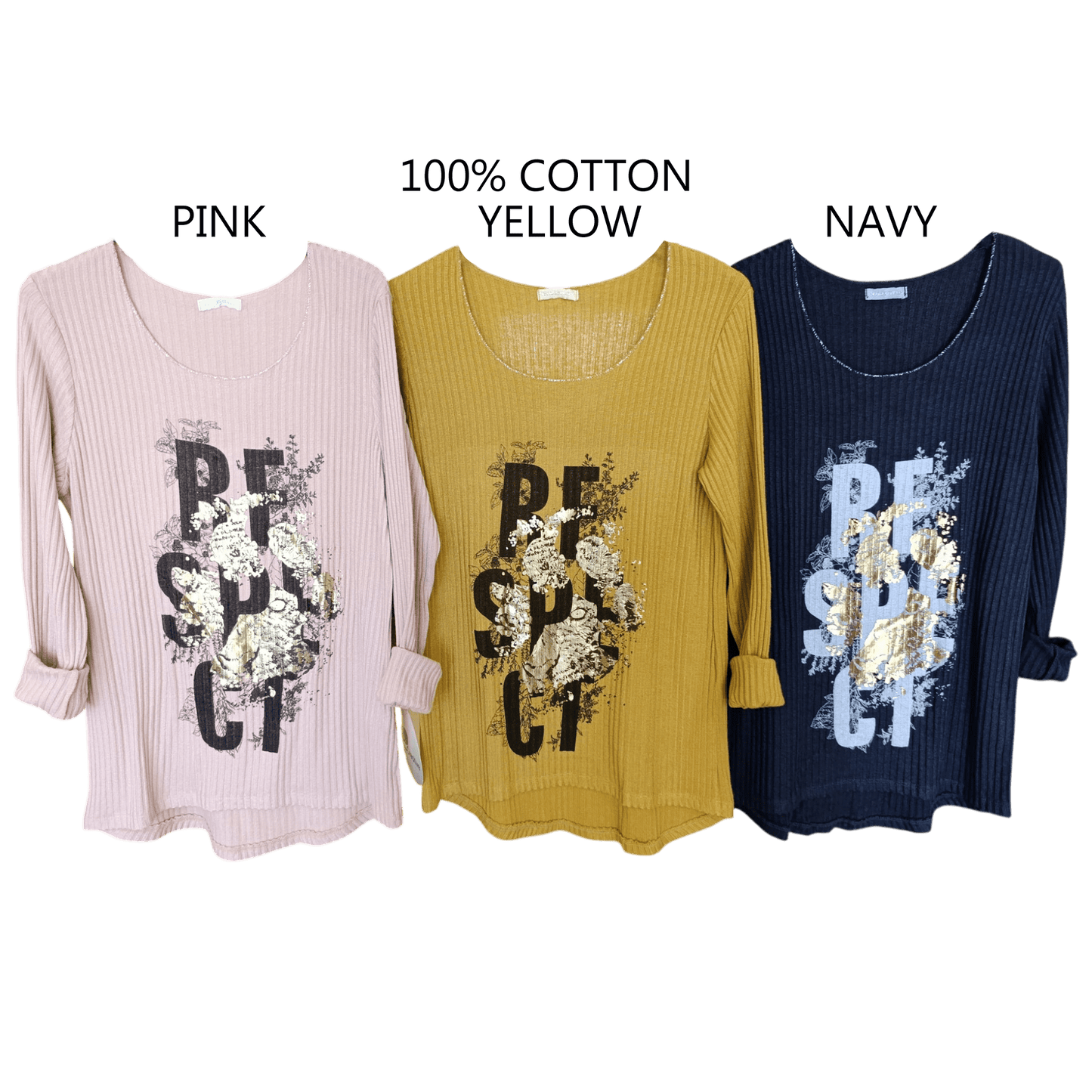 RIB JERSEY KNIT RESPECT TOP