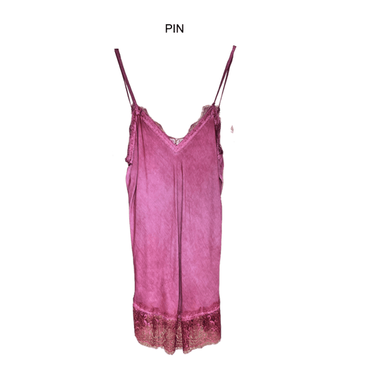 SATIN LACE HEM PRIM CAMMIE