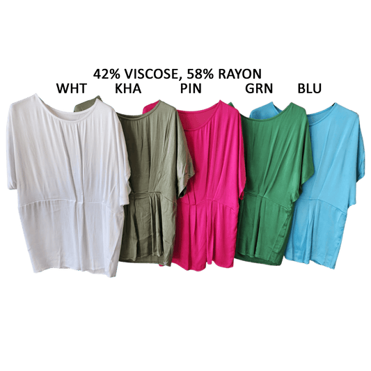 SATEEN KNIT PLEAT SEAM TOP