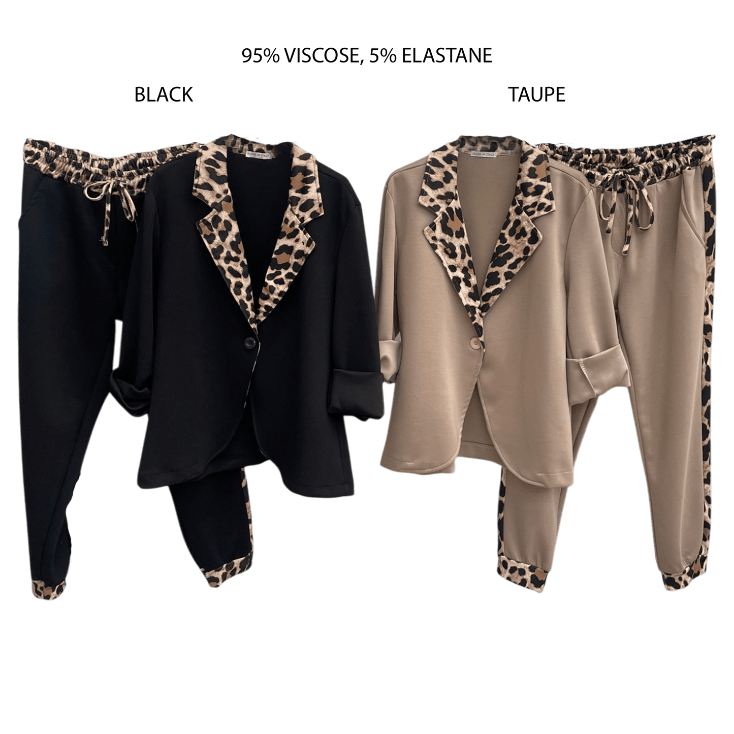 SAIDY VISCOSE ELASTANE PANEL ANIMAL PRINT SET