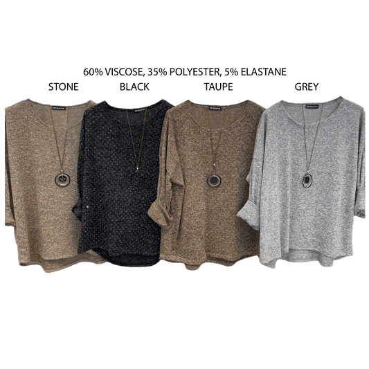 EDEN SOFT KNIT ROUND NECK TOP