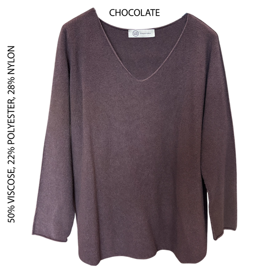 TEAGAN VISCOSE POLY SOFT KNIT TOP