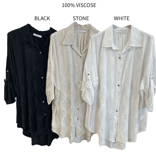 GRACEY VISCOSE JACQUARD SHIRT