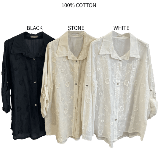 MYA COTTON EMBOIDERY SHIRT