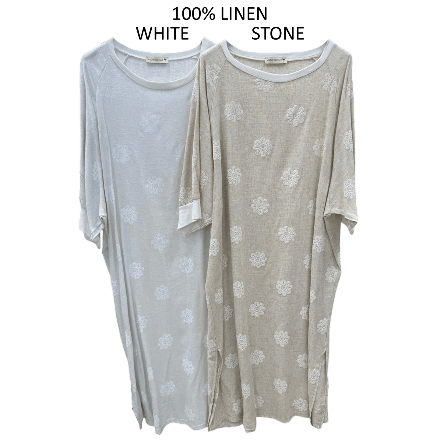 LEILA LINEN FLOWER PRINT DRESS