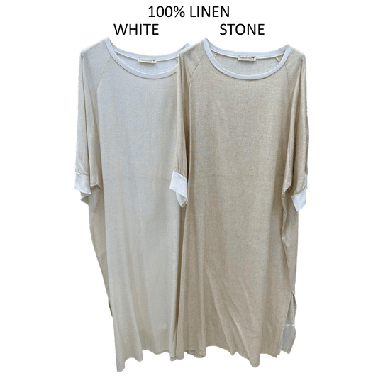 CATALINA LINEN RAGLAN SLEEVE DRESS