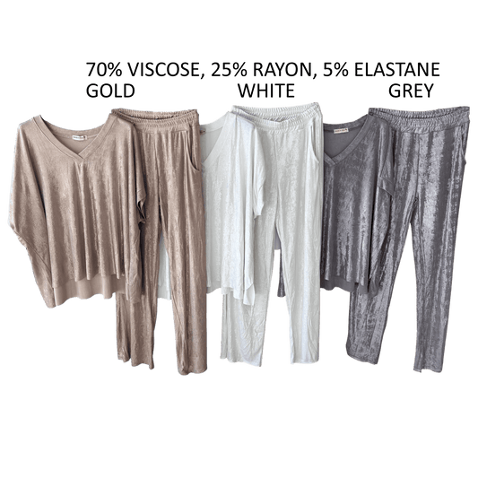 MILLIE VISCOSE RAYON FLARE PANTS & TOP SET