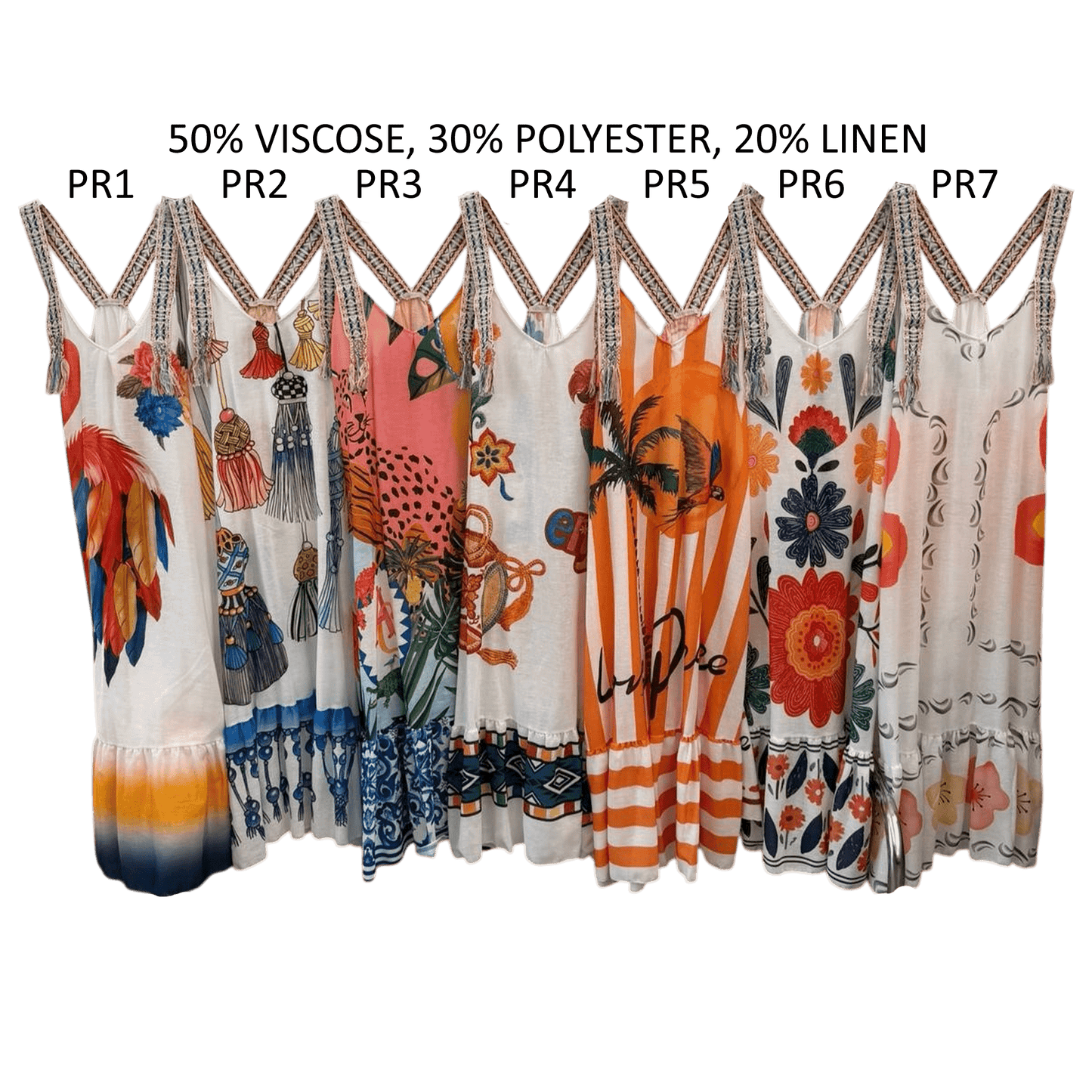 DANA VISCOSE POLY SUMMER PRINTS DRESS