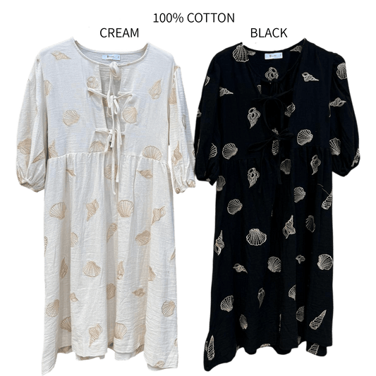 KELSIE COTTON EMB DRESS