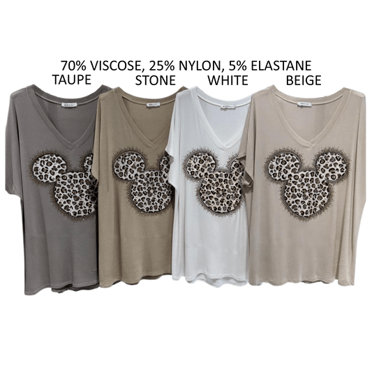 ZOLA VISCOSE SOFT KNIT MICKEY TOP