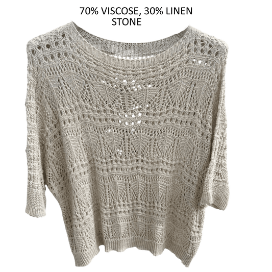 LUZ SOFT KNIT LINEN BLEND TOP