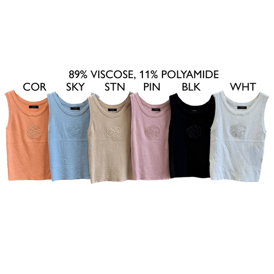 ELECTRA VISCOSE MIX ROSE VEST