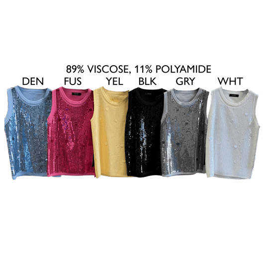 INDIGO VISCOSE MIX SEQ VEST