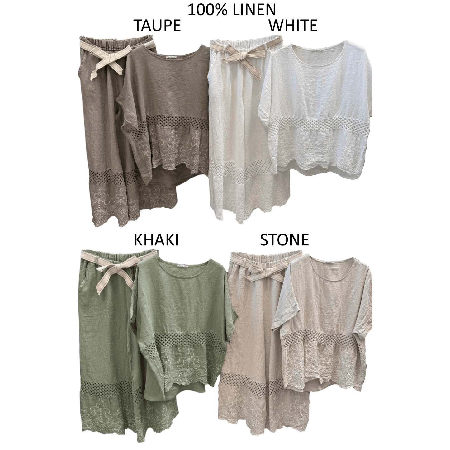 POSIE LINEN NET TRIM SET
