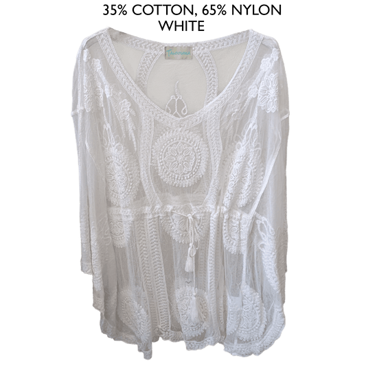 SELENE LACE COTTON MIX DRESS