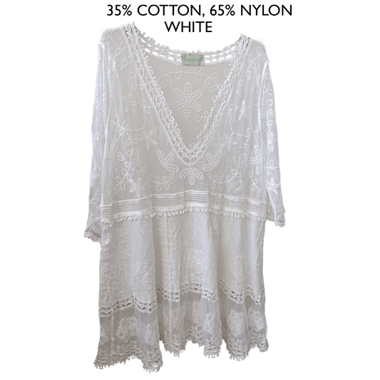 LIBBI LACE COTTON MIX DRESS