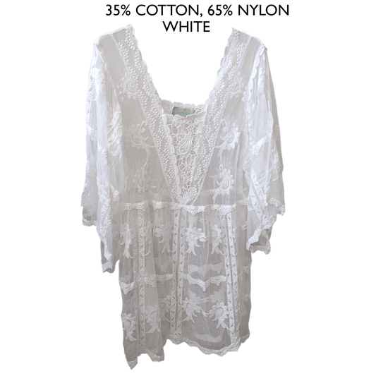 ELSE LACE COTTON MIX DRESS