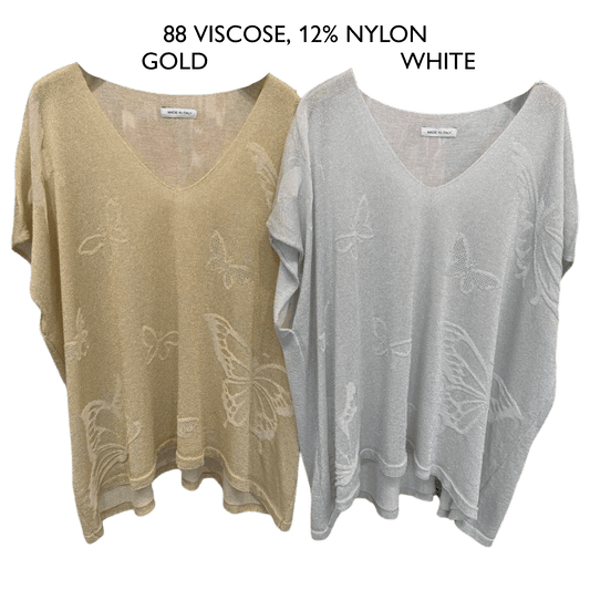 JUDIE LUREX VISCOSE BLEND TUNIC