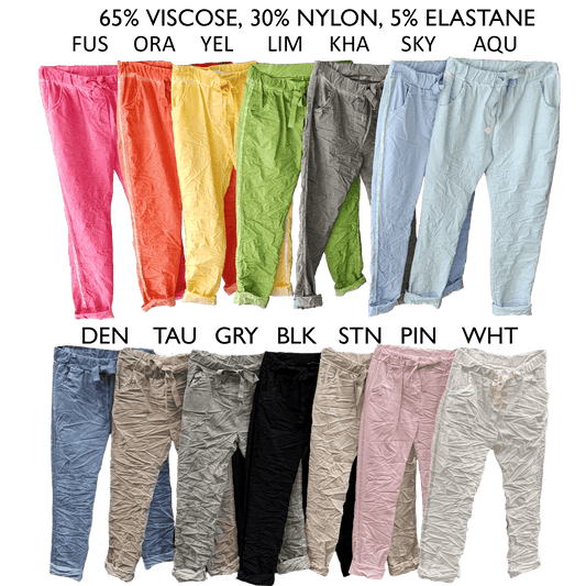 TEIGEN VISCOSE ELASTANE SIDE TRIM PANTS PANTS