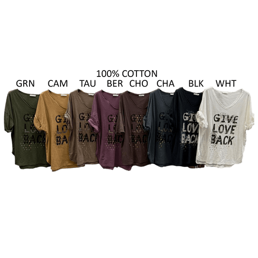 DONELLA COTTON GIVE LOVE TOP
