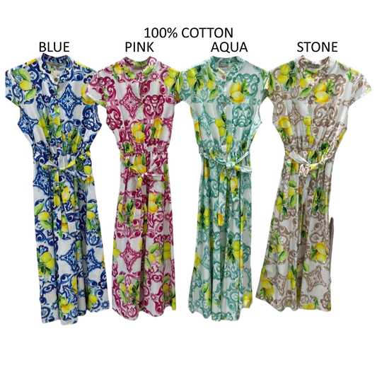 ANNABELLE SOFT COTTON CAP SLEEVE MAXI DRESS