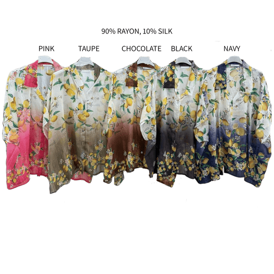 DARCY SOFT RAYON BLEND SILK LEMON SHIRT