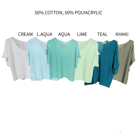 GARNET SOFT LIGHT KNIT TOP