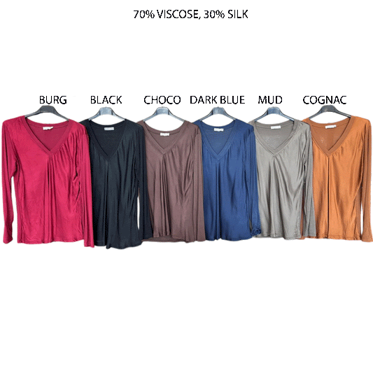 OAKLYN SATIN JERSEY KNIT TOP