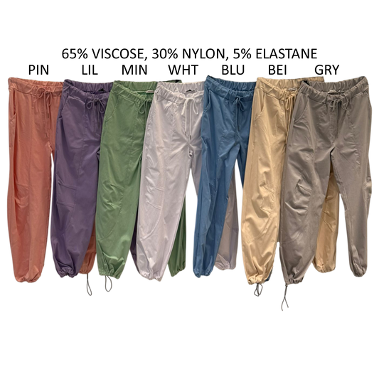 MAEVE VISCOSE ELASTANE PARACHUTE PANTS