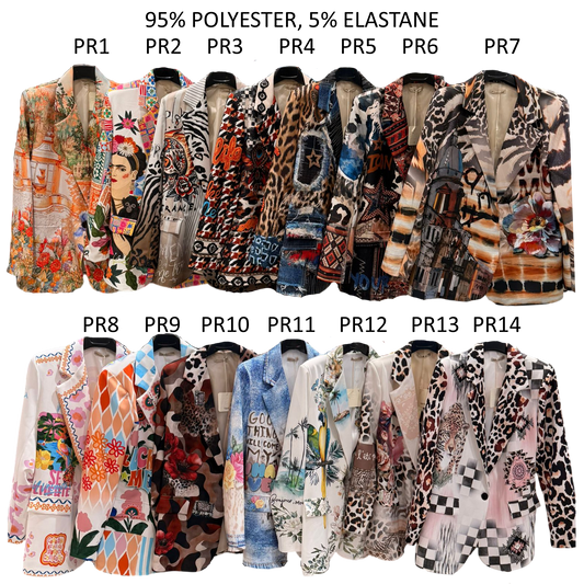 HEAVEN POLY BLEND PRINTED JACKET