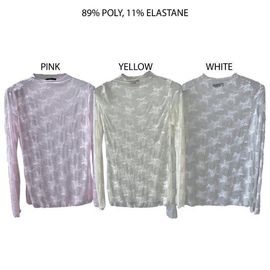 DAPHNE LACE HIGH NECK TOP