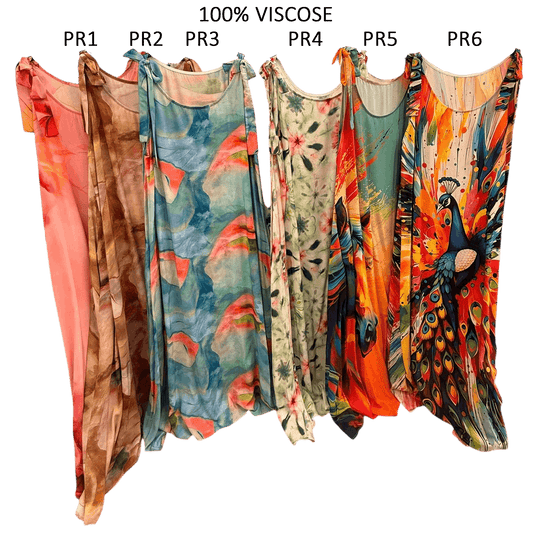 LAVINIA VISCOSE PRINTED LONG DRESS