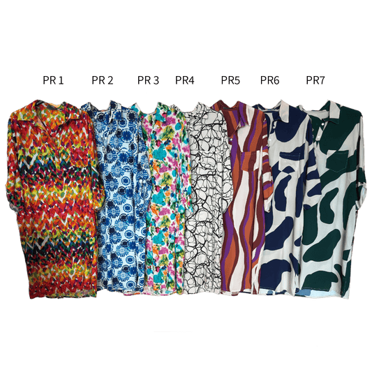 VISCOSE DRESS SHIRT WITH SLITS