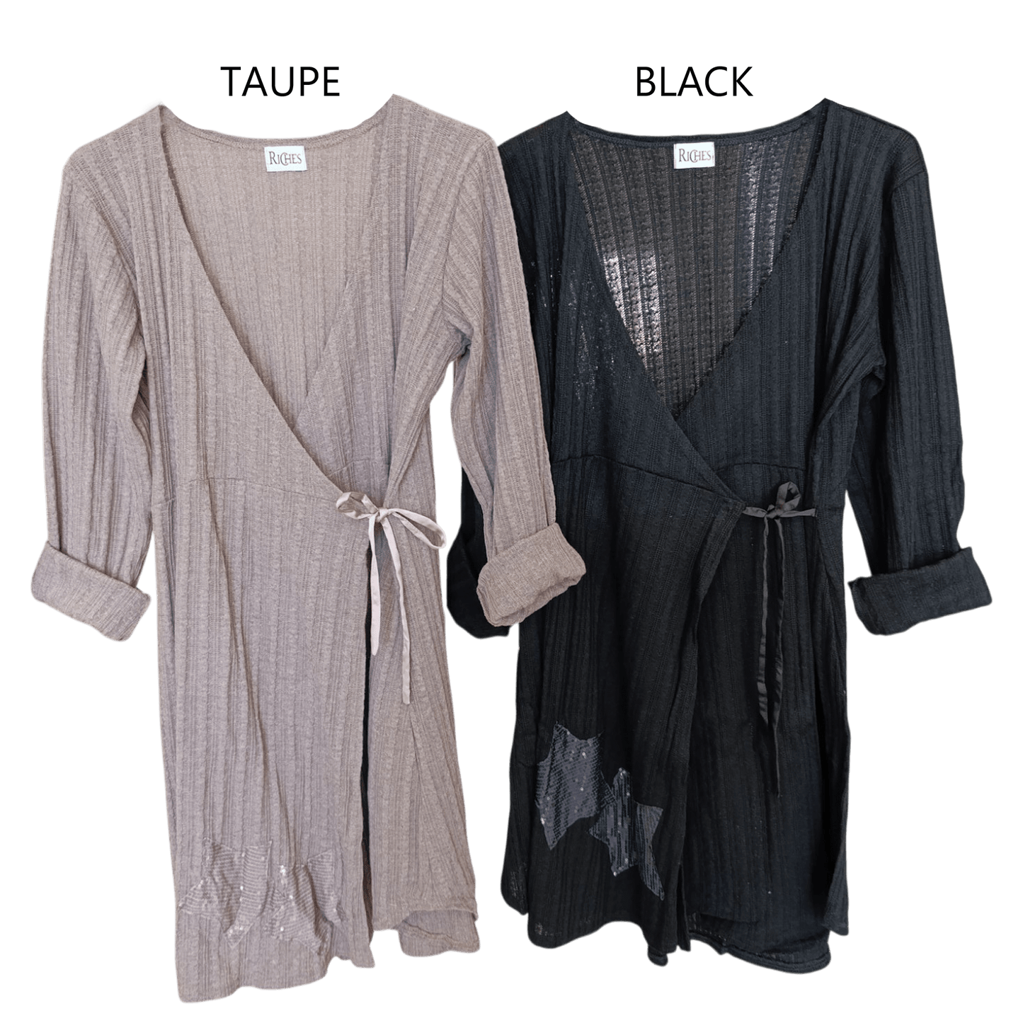 CORDED WRAP DRESS