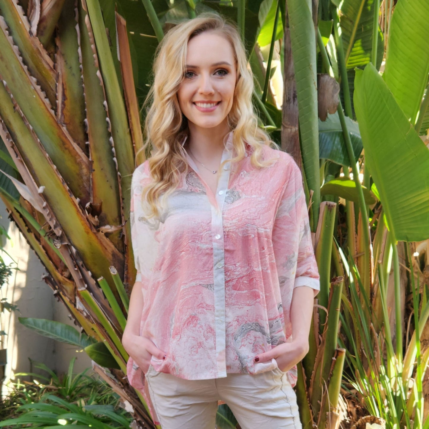 MARBLE PRINT SHIRT