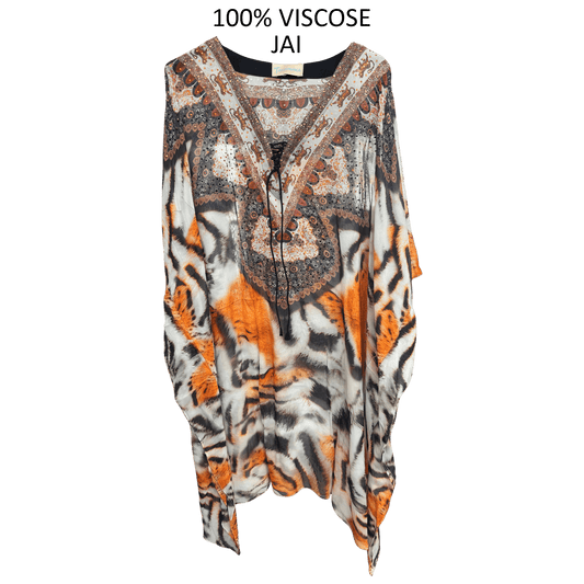 MEDIUM GEORGETTE KAFTAN WITH TIES