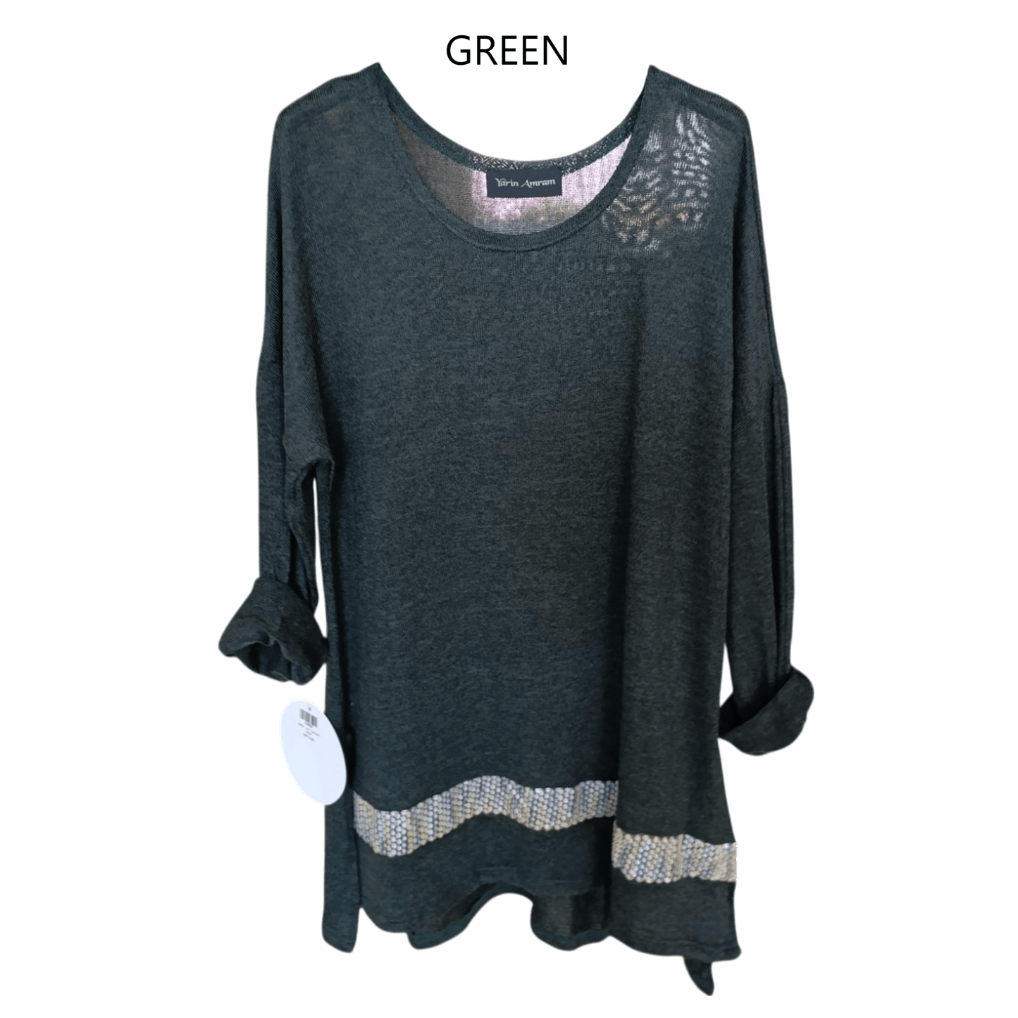 SEQUIN DETAIL HEM TOP