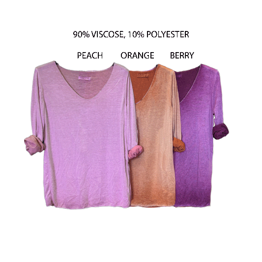 GISELLE COLD DYE LIGHT JERSEY KNIT TOP