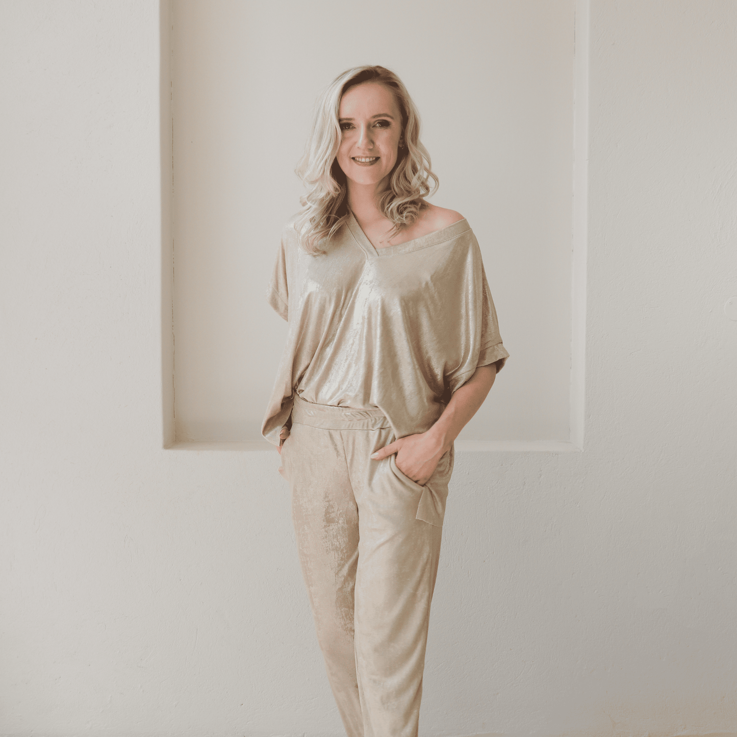 MILLIE VISCOSE RAYON FLARE PANTS & TOP SET