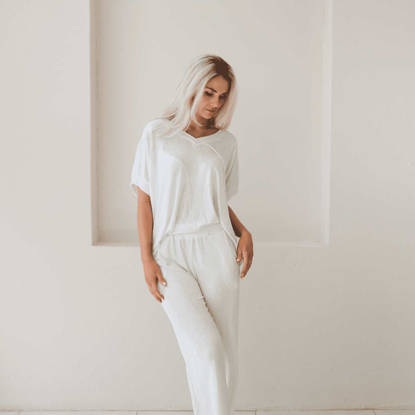 MILLIE VISCOSE RAYON FLARE PANTS & TOP SET