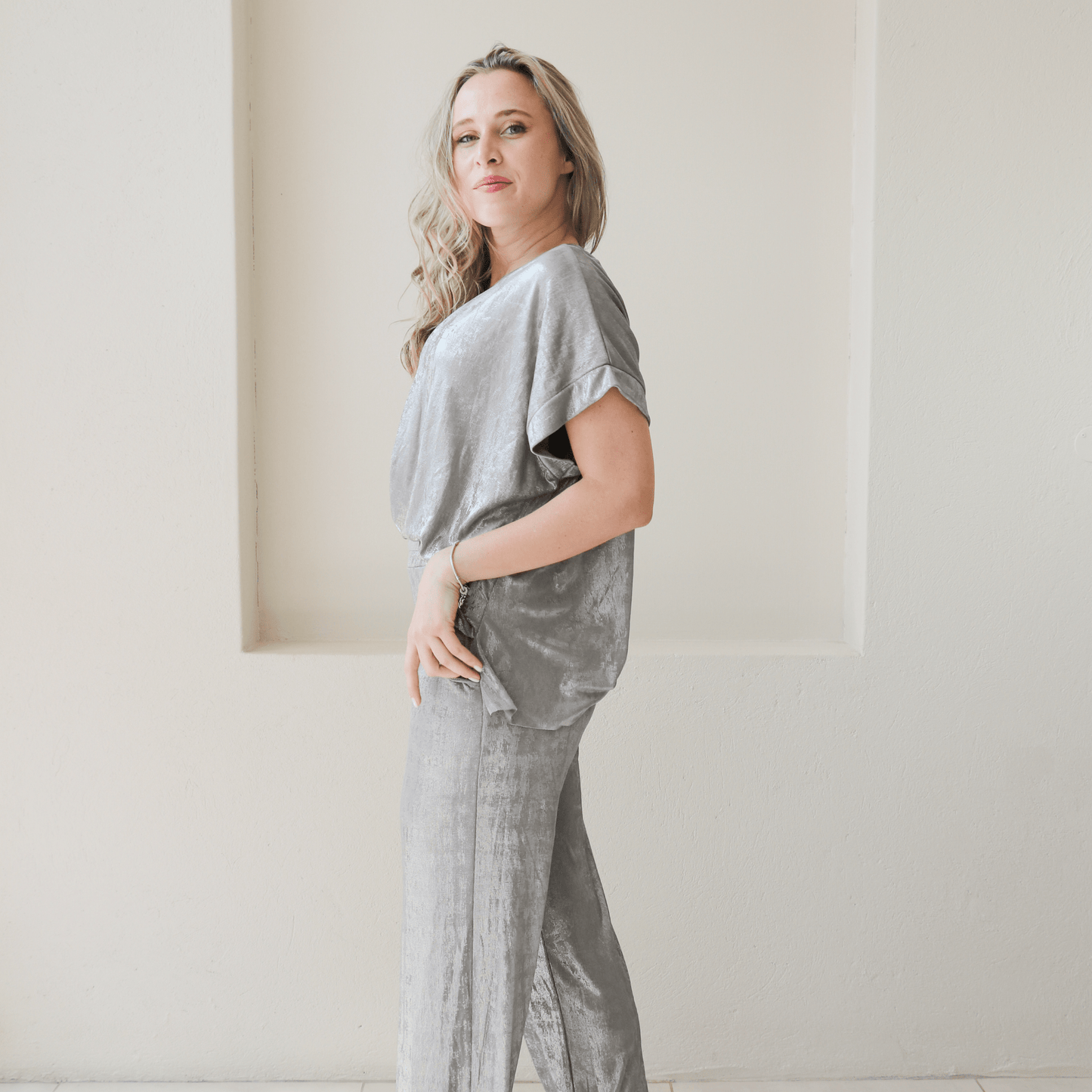 MILLIE VISCOSE RAYON FLARE PANTS & TOP SET
