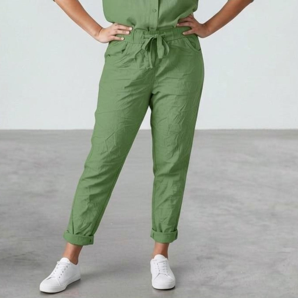 CHARLI REGULAR ELASTIC DRAWSTRING PANTS