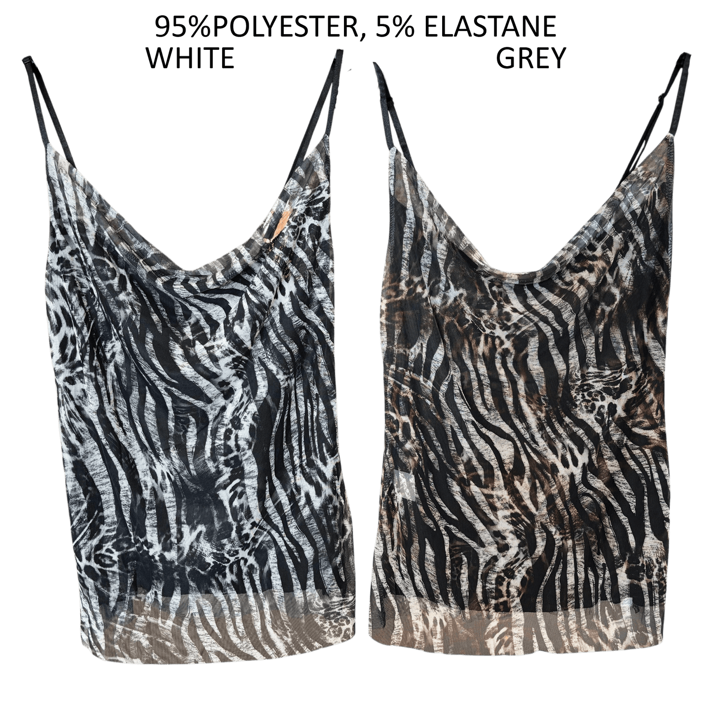 COWL NECK CAMI MESH CAMMIE