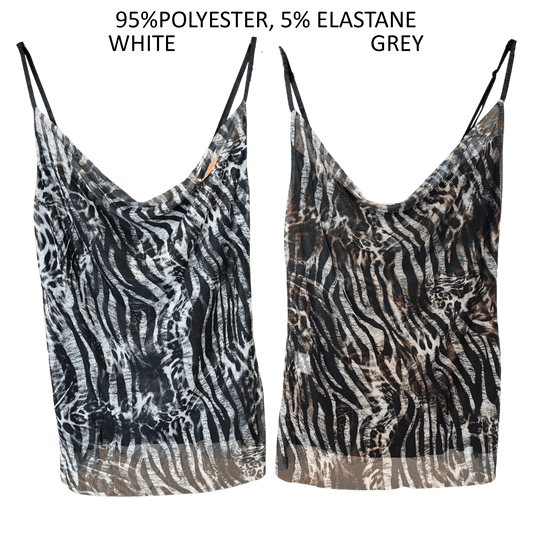 COWL NECK CAMI MESH CAMMIE