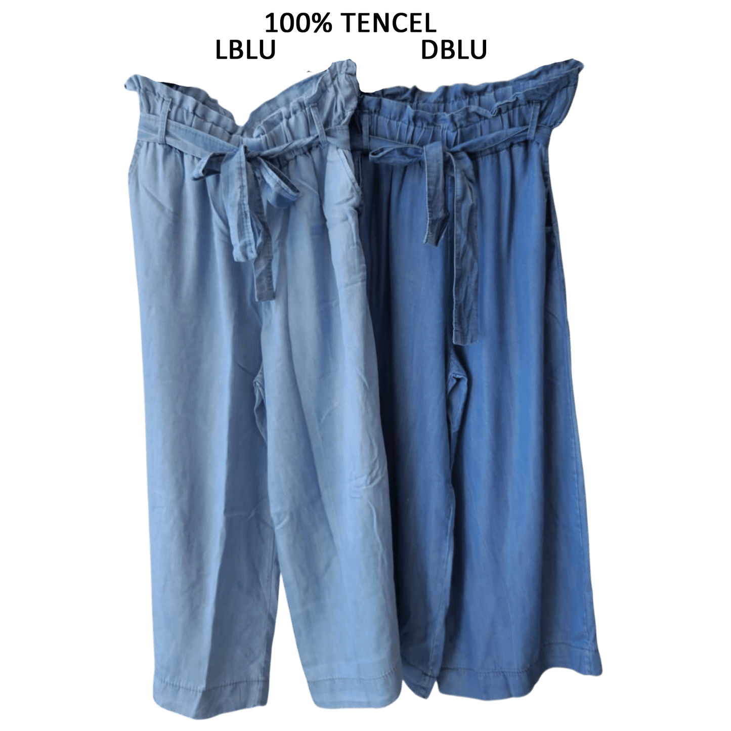 TENCEL DENIM FLARE PANTS