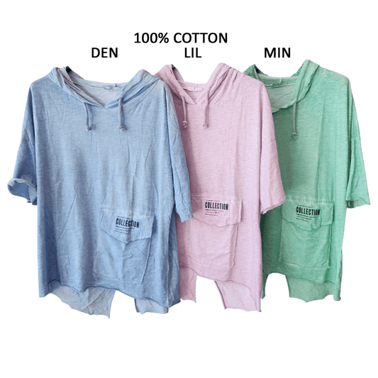 LIGHT KNIT TOP BIG POCKET