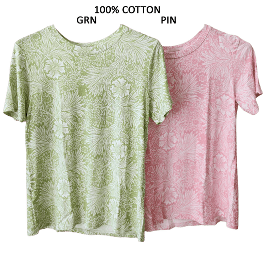 LIGHT KNIT FLORAL PRINT TOP